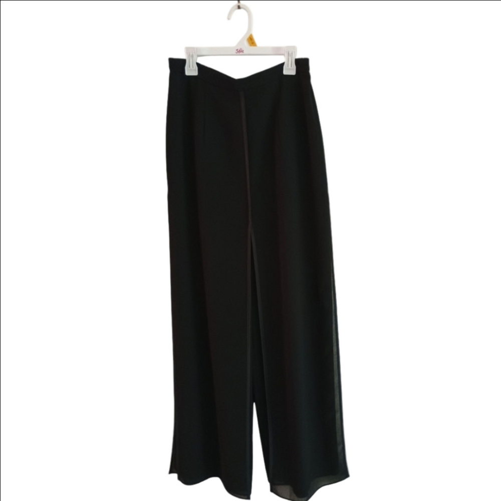 Vintage - Sheril Martin Elegant Black Pants With Panels